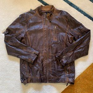 Buffalo David Bitton Faux Leather Jacket Men's Large